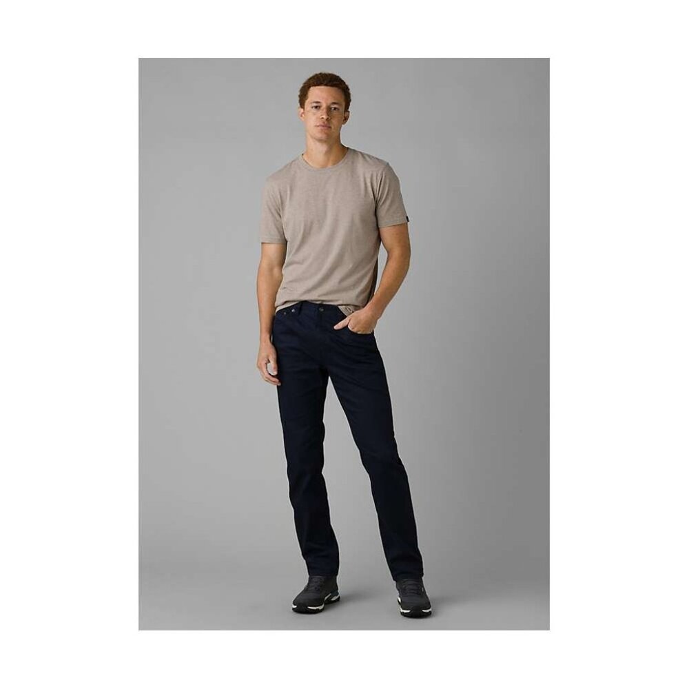 PrAna‎ Bridger Jean Indie Blue Mens 30/36 Slim Stretch Straight 5 Pocket Denim